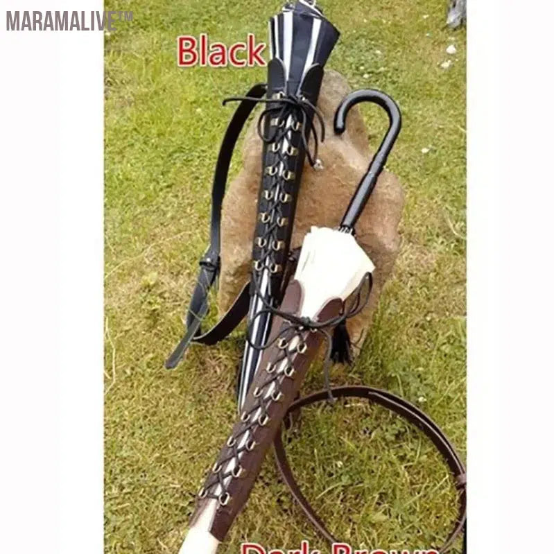 Medieval Lolita Umbrella Sheath Adjustable Cover Strap Holster Renaissance Festival Men Women Larp Cosplay Accessories Props