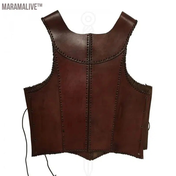 Medieval Steampunk Doublet Coat Leather Vest Armor Viking Jerkin Outfit Larp Warrior Pirate Knight Cosplay Costume For Men Women