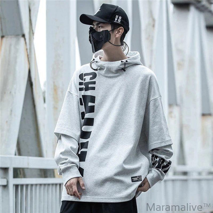 Men's Dark Print Hoodie - Chic & Trendy Fashion Wear