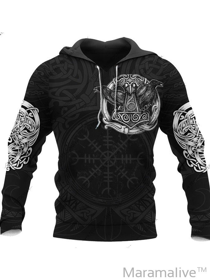 Men's Hoodie 3D Digital Printing Hoodie