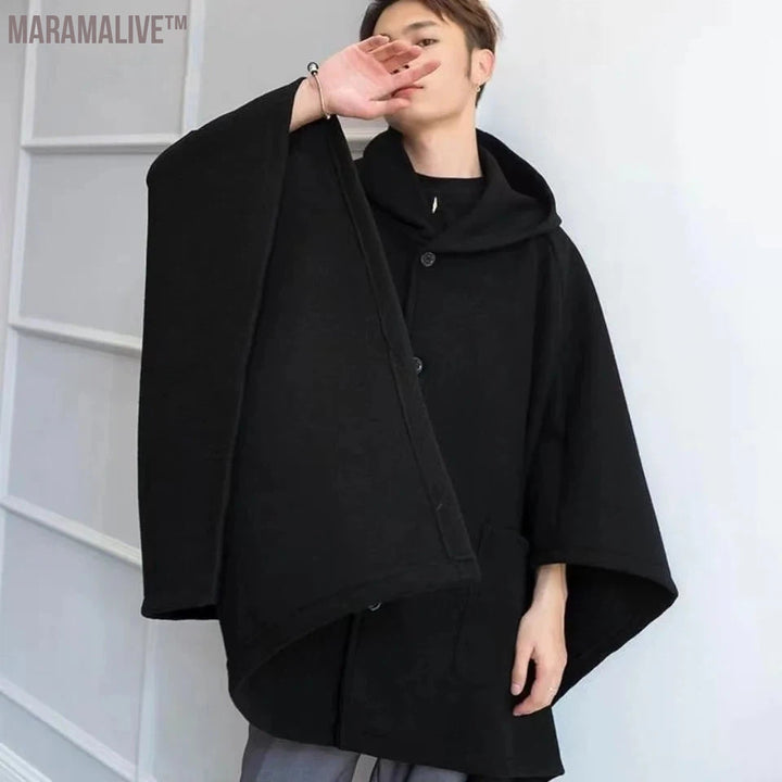 Men's Hoodies Oversized Sweatshirt Autumn Casual Black Techwear Hip Hop Harajuku Hoodie Men Gothic Streetwear Darkwear