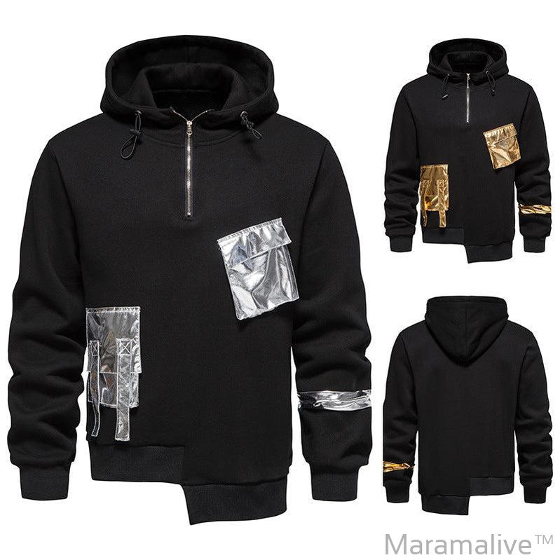 Men's Loose Dark Hoodie