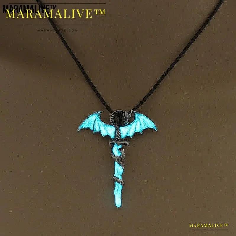 Men's Luminous Dragon Necklace