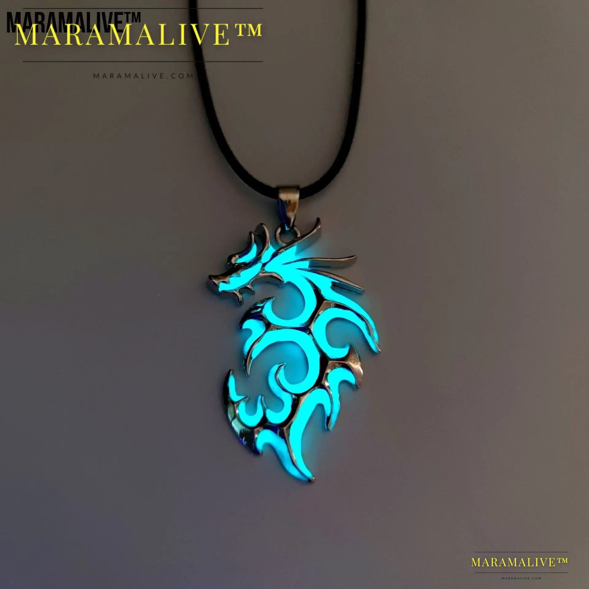 Men's Luminous Dragon Necklace