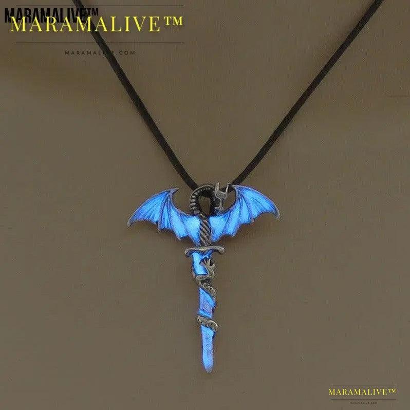 Men's Luminous Dragon Necklace