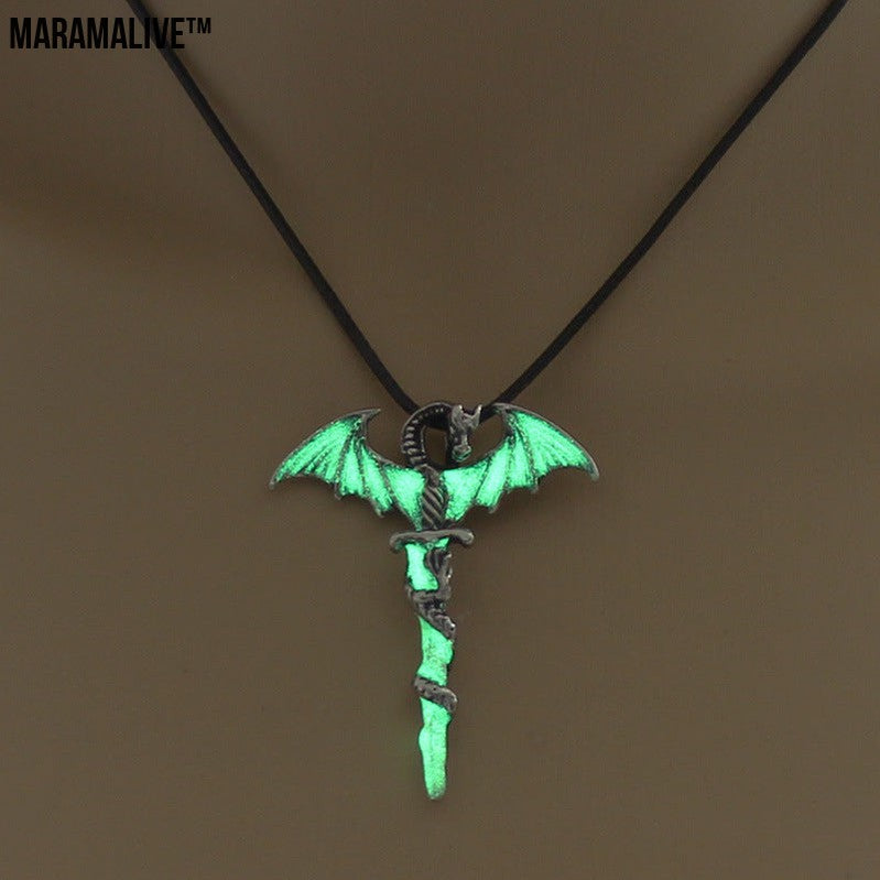 Men's Luminous Dragon Necklace