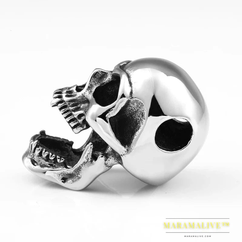 Men's punk goat skull necklace - Gothic, edgy jewelry