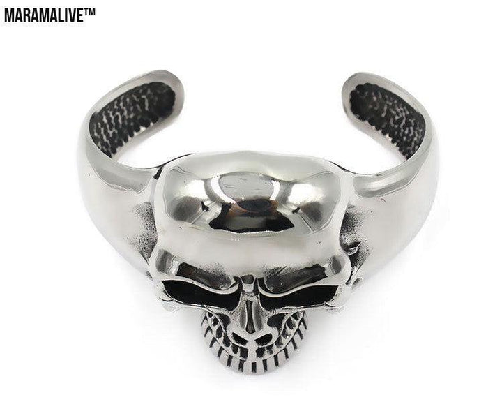 Men's titanium steel ghost head bracelet