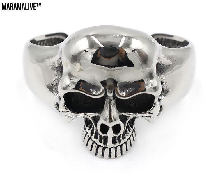 Men's titanium steel ghost head bracelet