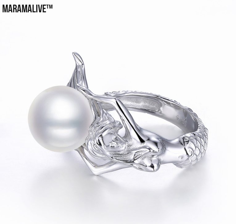 Mermaid Ring in Sterling Silver