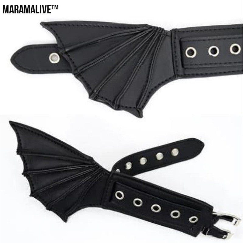 ﻿Midnight Magic: Fashion Gothic Dark Wind Bat Wings Hand And Foot Accessories