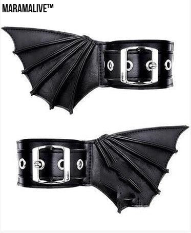 ﻿Midnight Magic: Fashion Gothic Dark Wind Bat Wings Hand And Foot Accessories