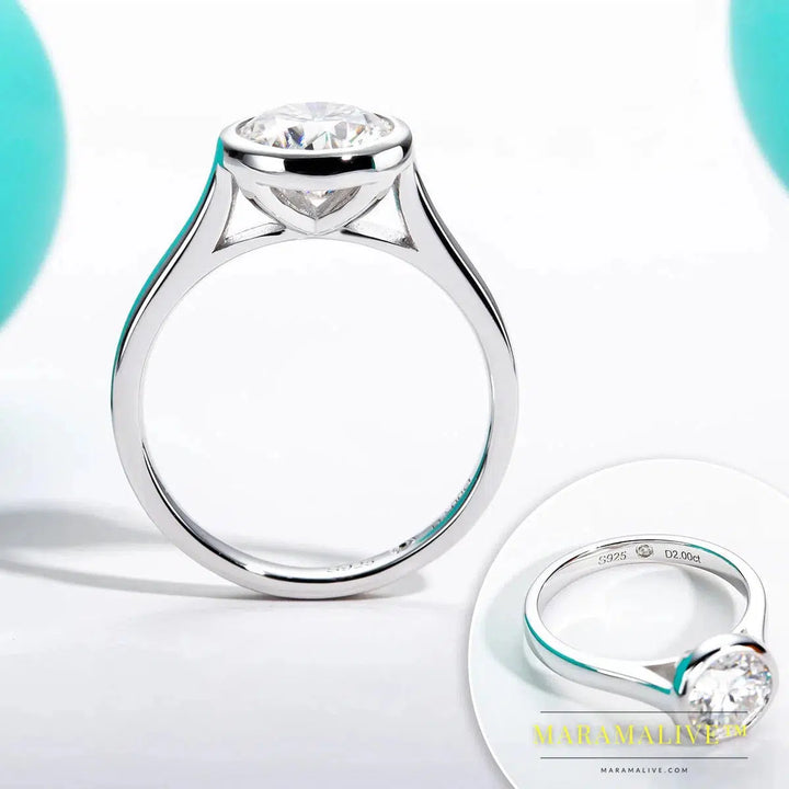 Moissanite Bezel Ring: Stunning Diamond Alternative to an Engagement Ring