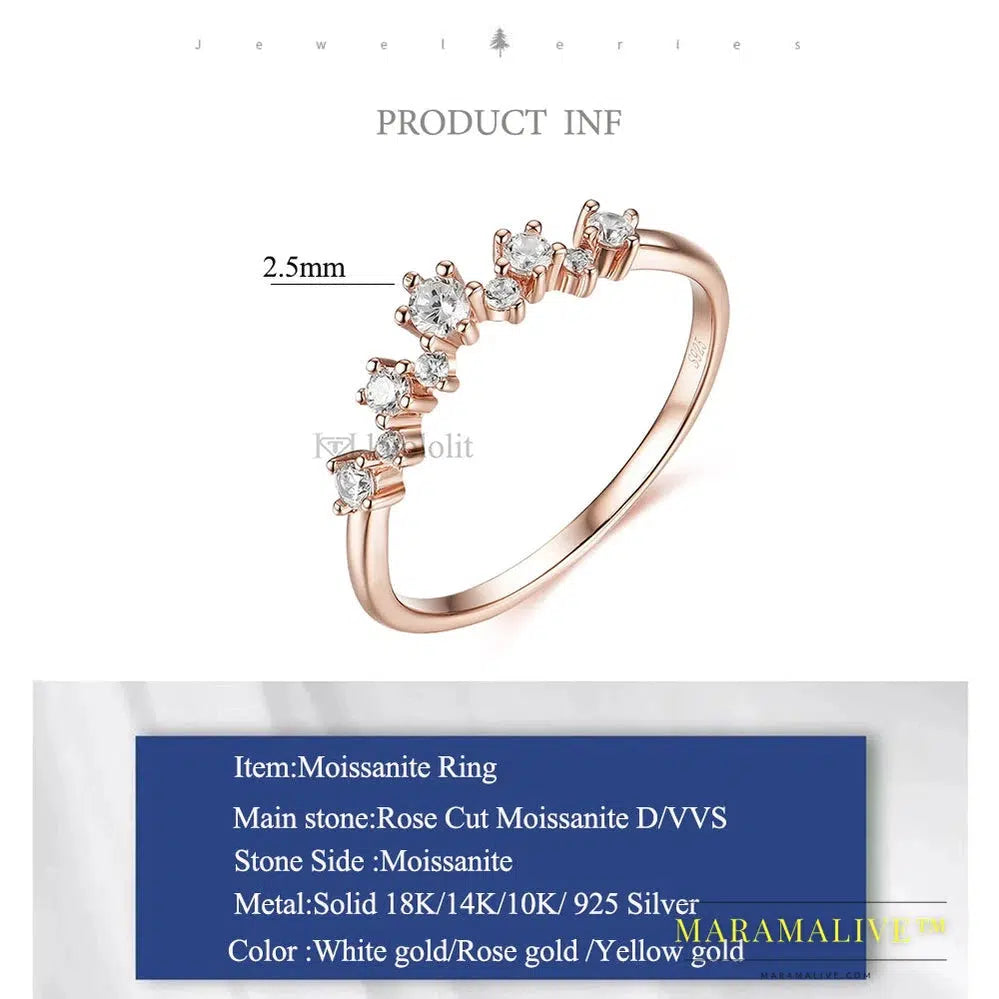 Moissanite Bubble Rings for Women: Affordable Luxury Jewelry