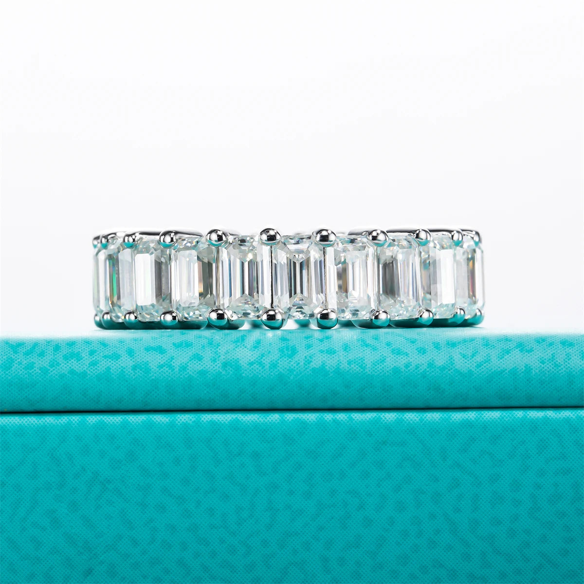 Moissanite Eternity Band: Everlasting Shine for Weddings