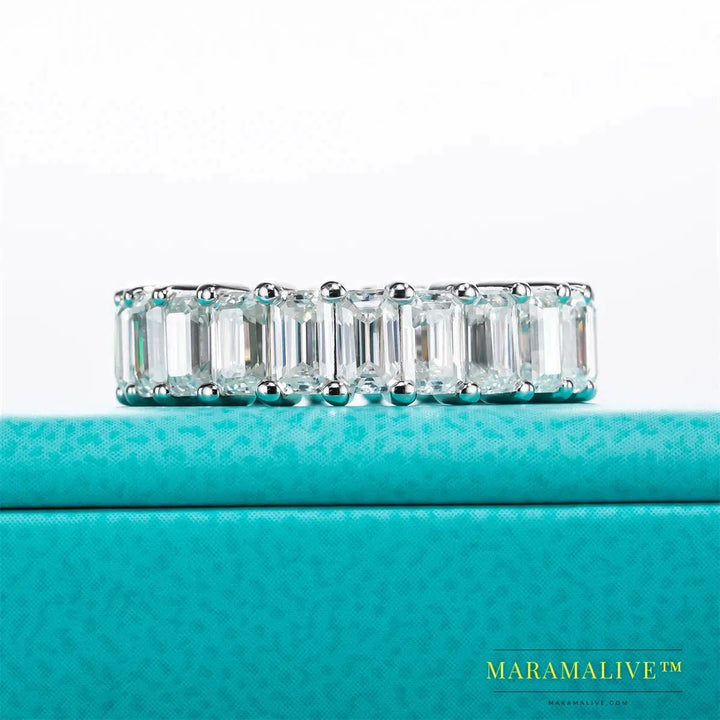 Moissanite Eternity Band: Everlasting Shine for Weddings