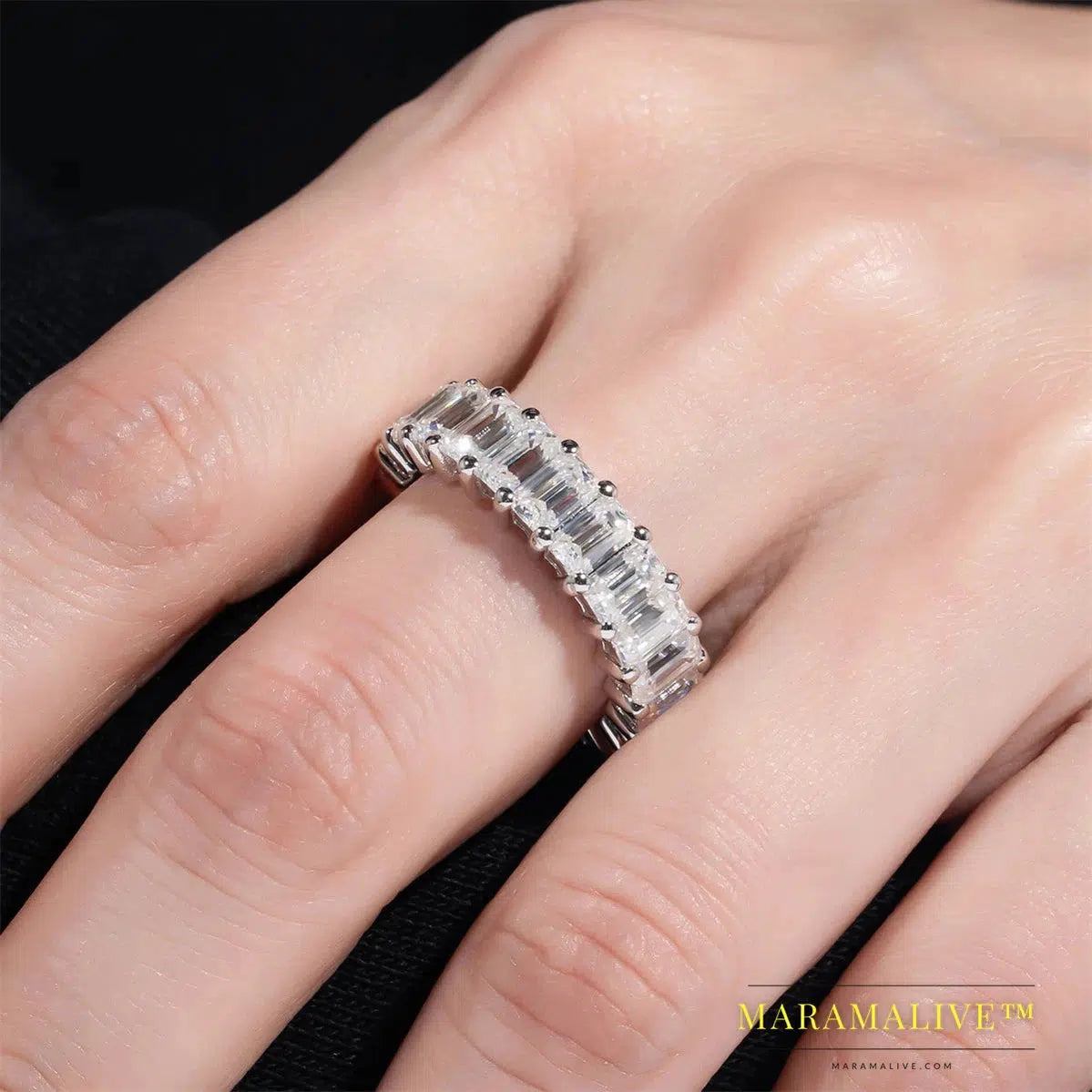 Moissanite Eternity Band: Everlasting Shine for Weddings