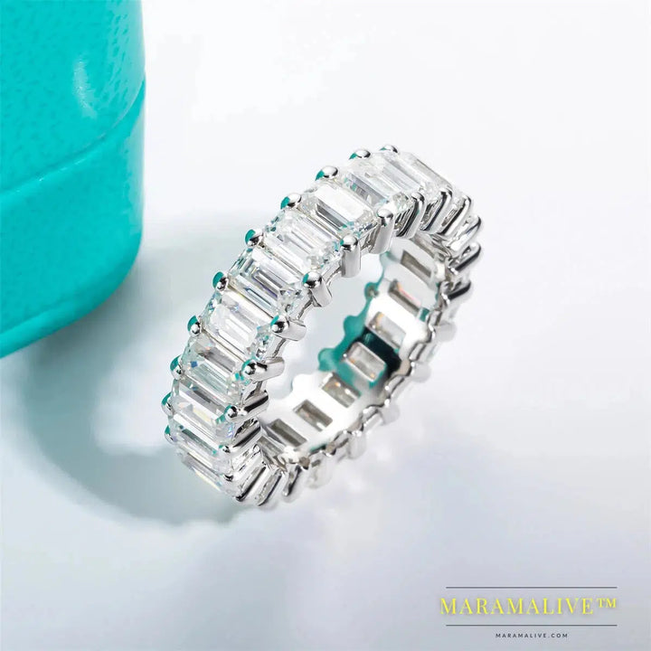 Moissanite Eternity Band: Everlasting Shine for Weddings