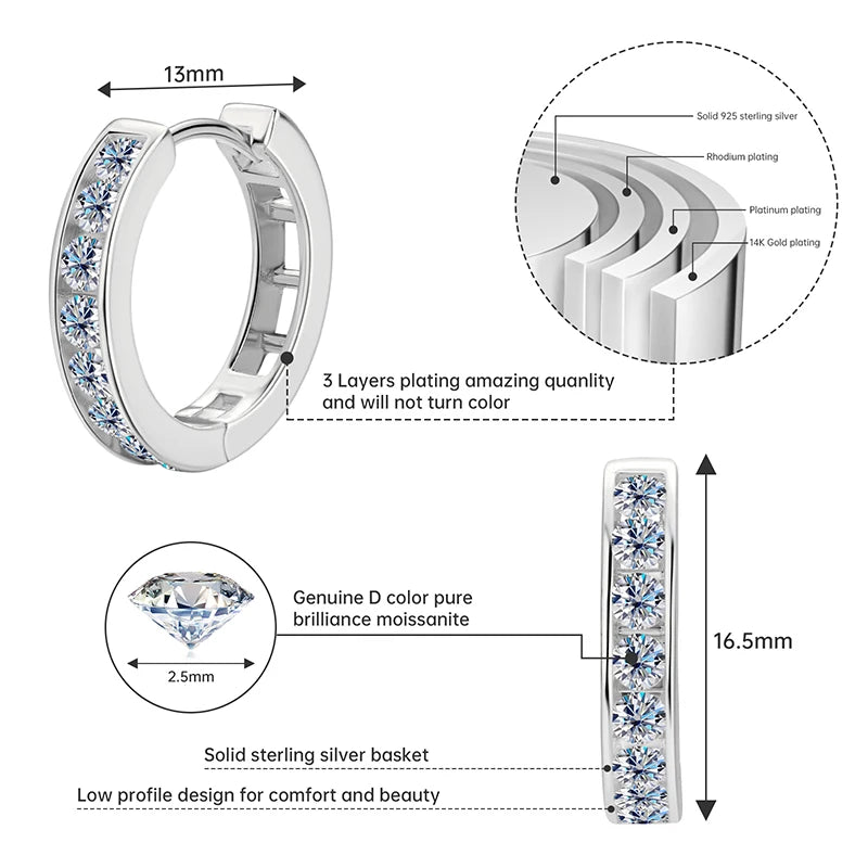 Moissanite Hoop Earrings: Perfect for Your Unique Style