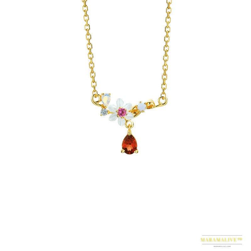 Moissanite & Natural Shell Necklace - A Symbol of Elegance and Sustainability