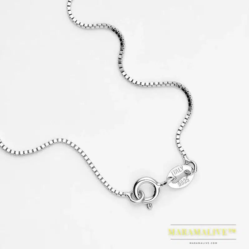 Moissanite Pendant Necklaces For Women Sterling Silver 925 D Color VVS Lab Diamond Fine Jewelry Wedding Party Gift