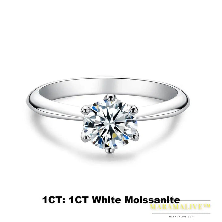 Moissanite Solitaire Rings: Stunning Engagement Jewelry