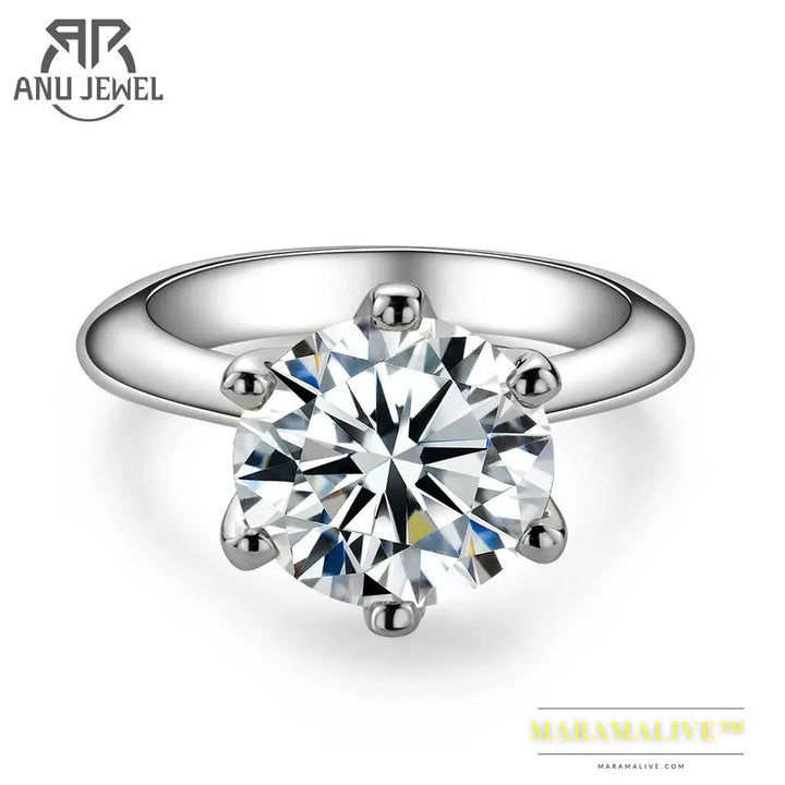 Moissanite Solitaire Rings: Stunning Engagement Jewelry