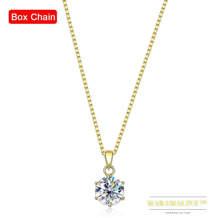 Moissanite Wedding Pendant Necklace: Dazzling, Sparkling Wedding Jewelry Piece