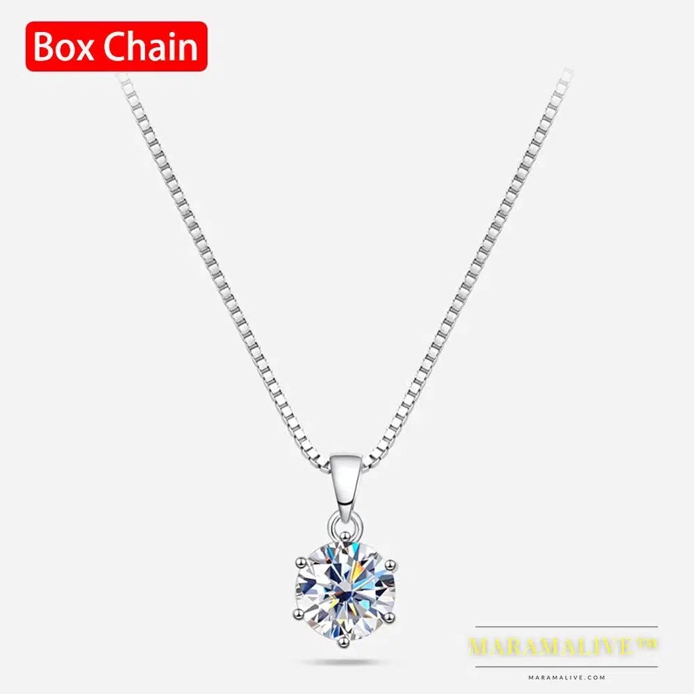 Moissanite Wedding Pendant Necklace: Dazzling, Sparkling Wedding Jewelry Piece