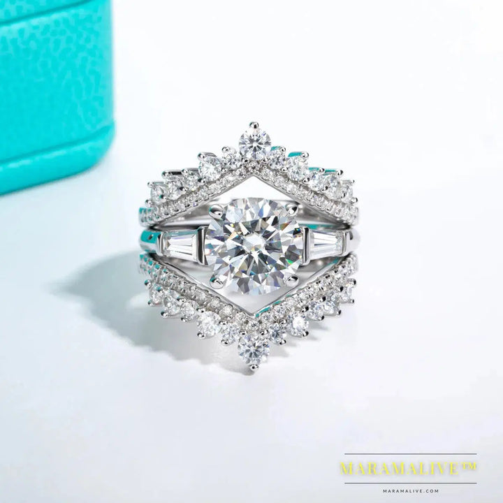 Moissanite engagement wedding ring: Chic, Affordable Wedding Choices