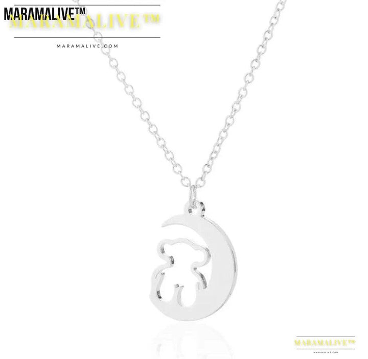 Moon Hollow Bear Necklace