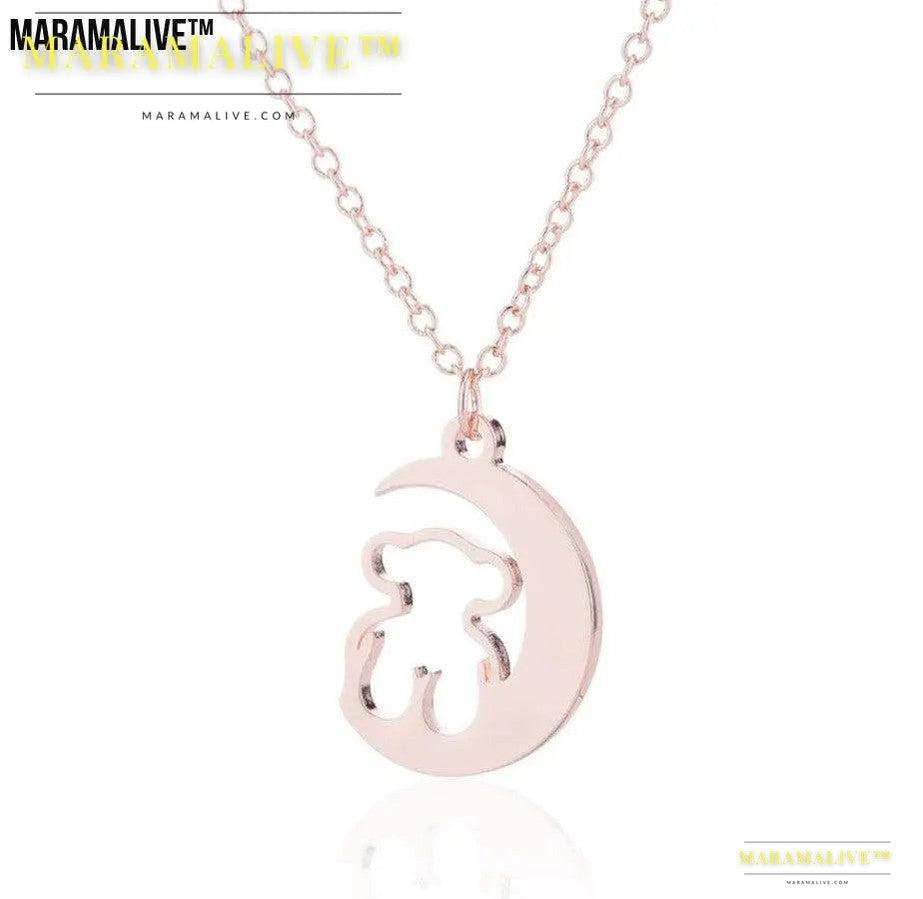 Moon Hollow Bear Necklace