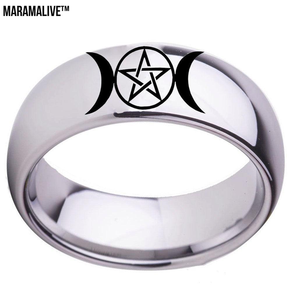 Moon Star Arc Ring