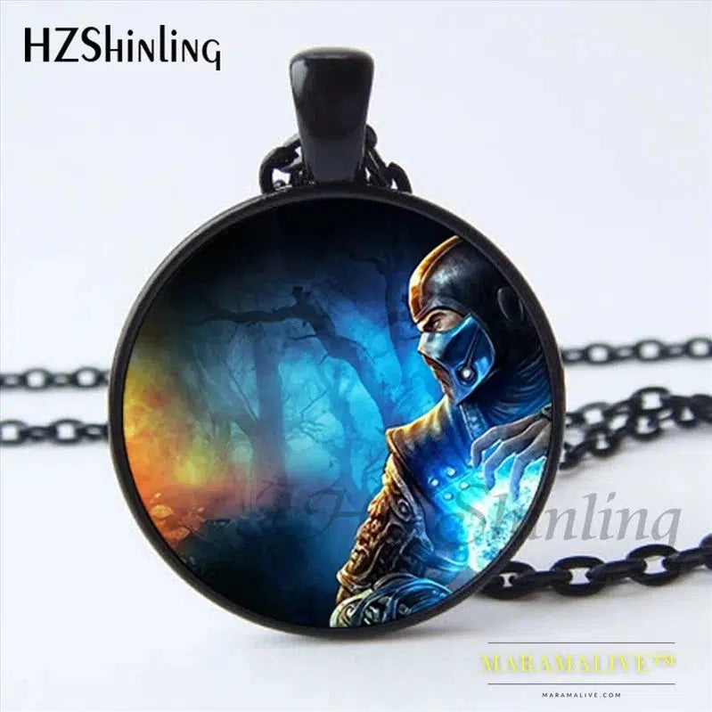 Mortal Kombat Scorpion & Sub Zero Pendant Necklace