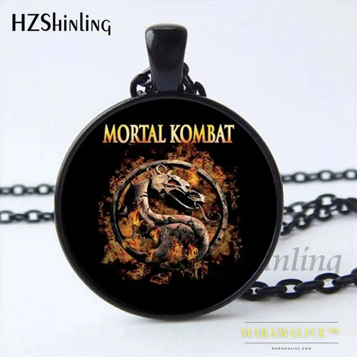 Mortal Kombat Scorpion & Sub Zero Pendant Necklace