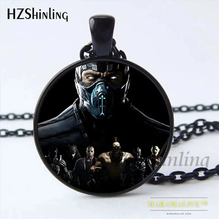 Mortal Kombat Scorpion & Sub Zero Pendant Necklace