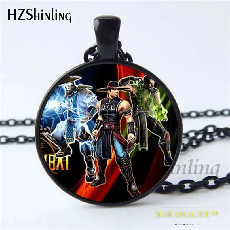 Mortal Kombat Scorpion & Sub Zero Pendant Necklace