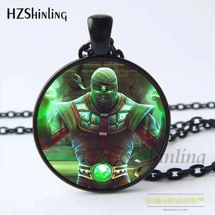 Mortal Kombat Scorpion & Sub Zero Pendant Necklace