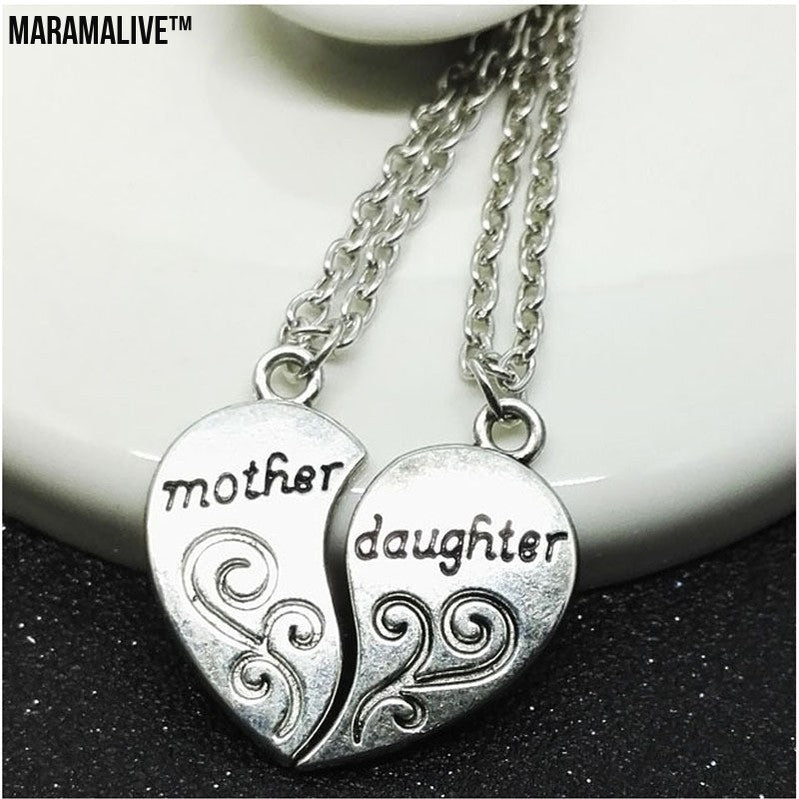 Mother And Daughter Two-part Love Necklace