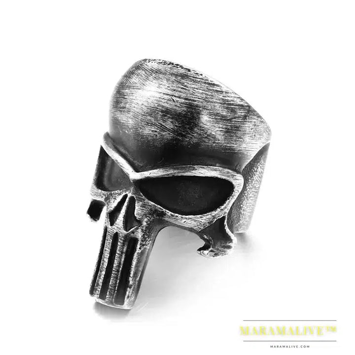 Movie Steel Warrior Men's Ring Skull Shape Ring Men's New Fashion Retro Horror Ring Metal Accessories Jewelry