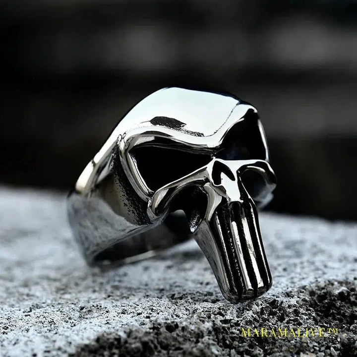 Movie Steel Warrior Men's Ring Skull Shape Ring Men's New Fashion Retro Horror Ring Metal Accessories Jewelry