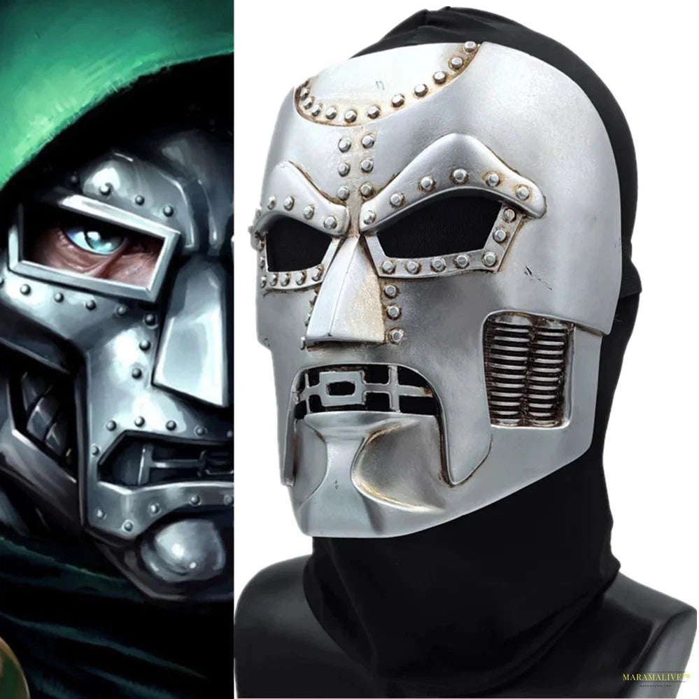 Movie Supervillain Doctor Doom Adult Resin Mask Cosplay Costumes Full Face Helmet Halloween Prop