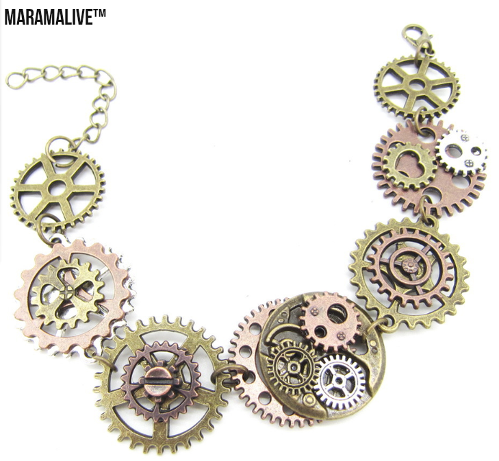 Multi Gears Steampunk Bracelet A Must Have For Any Steampunk Enthusiast