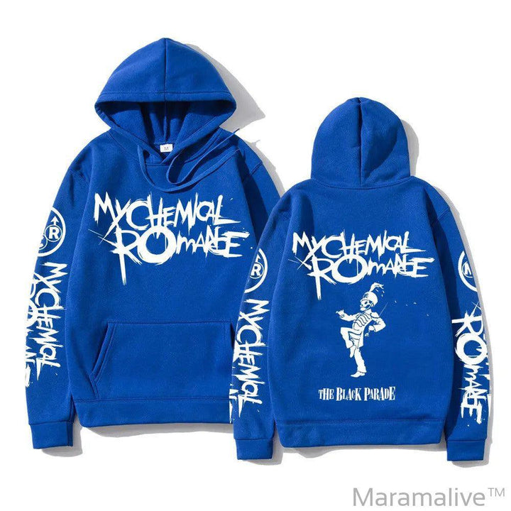 My Chemical Romance Double Sided Graphic Hoodies Streetwear Men Women Black Parade Punk Emo Rock Hoodie Men's Hooded Sweatshirt