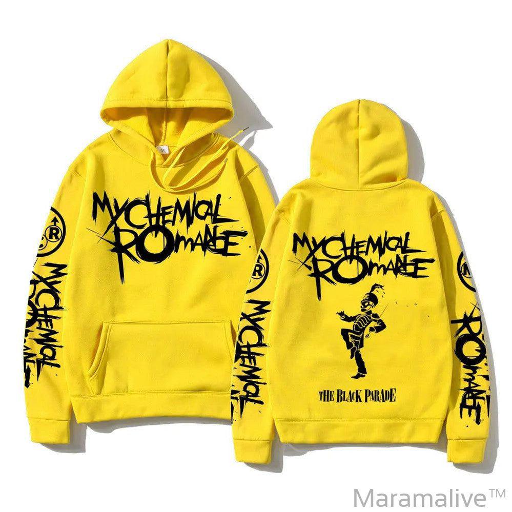 My Chemical Romance Double Sided Graphic Hoodies Streetwear Men Women Black Parade Punk Emo Rock Hoodie Men's Hooded Sweatshirt