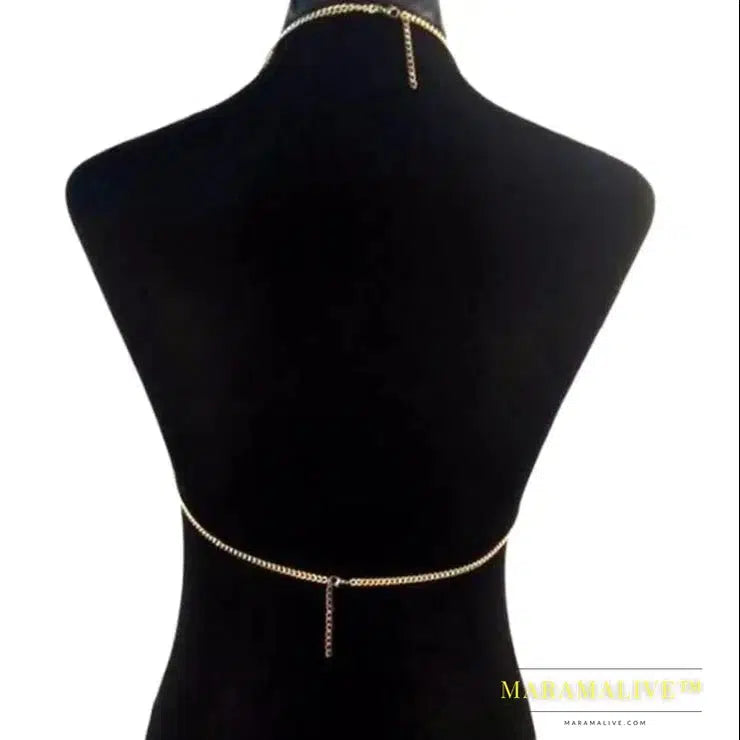 NEW STYLE Gold Color CHAINS UNIQUE DESIGN LAYERS BRA Chains JEWELRY HARNESS Chains JEWELRY 3 COLORS