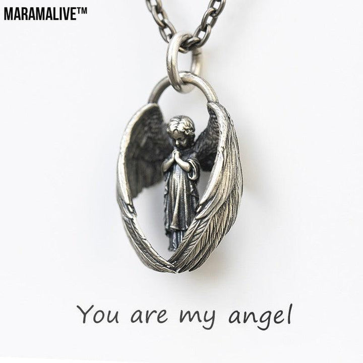 New Angel Wings Personality Pendant Necklace For Men