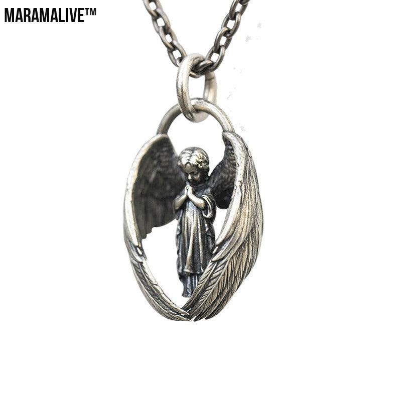 New Angel Wings Personality Pendant Necklace For Men