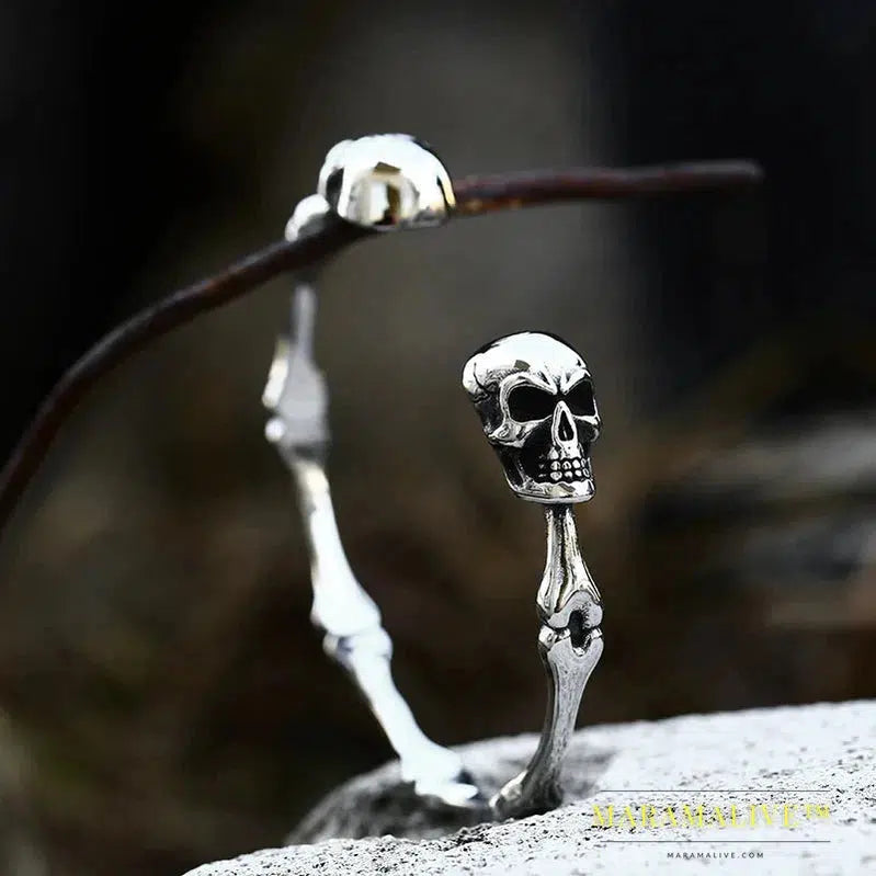 New Cool Punk Skull Bracelet For Man 316 Stainless Steel love Bangle Man's High Quality Jewelry BRG-012