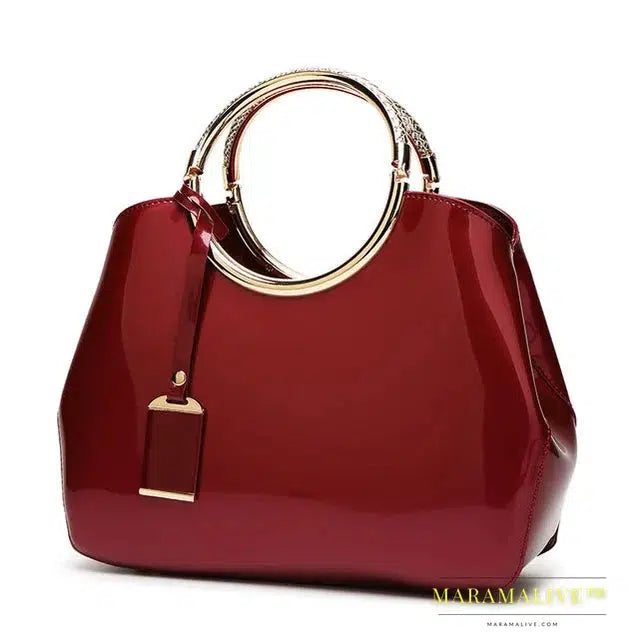 New Fashion Famous Brands Women Bag High Quality Women Handbags Patent Leather Ladies Cross Body Messenger Shoulder Bags